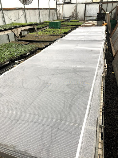 Step 2: Connect the grounding screen. Overlapping the screen between multiple heat mats helps them from building static electricity that can also short them out. 