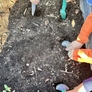 kids playing in dirt
